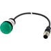 Signaallamp RMQ C22 Eaton Signaallamp, RMQ Compact, groen, vlak, 0no/0nc, M12A-male, kabel zwart 181139